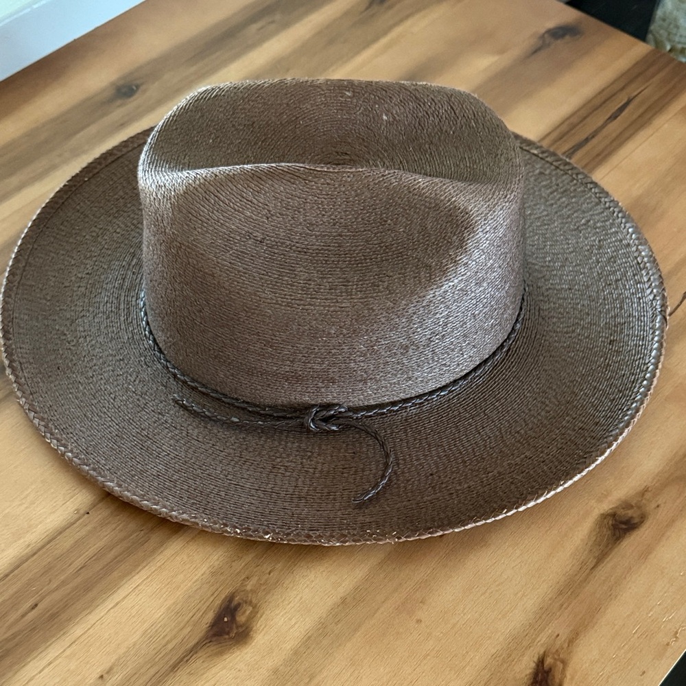 Brixton Vasquez Western Cowboy Natural Fedora Straw Hat